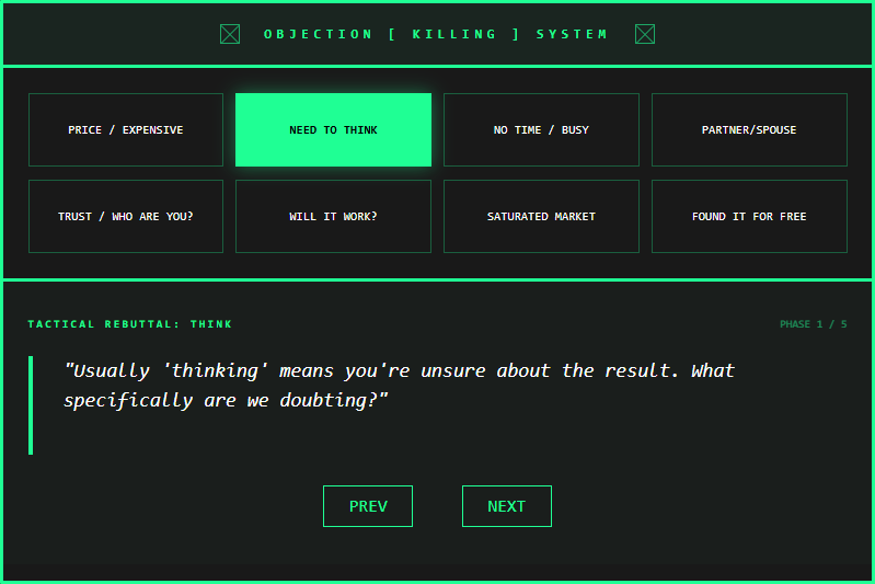 Objection Killer System