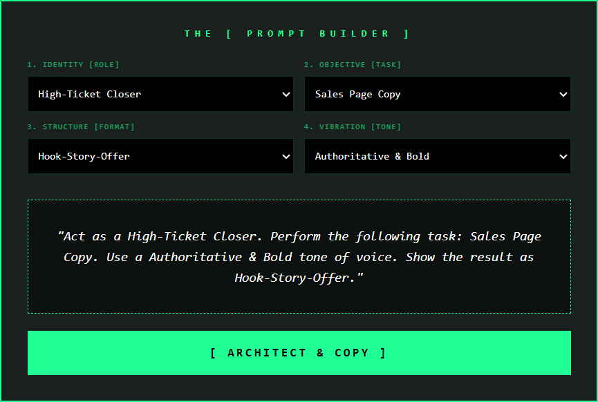 Prompt Builder Tool