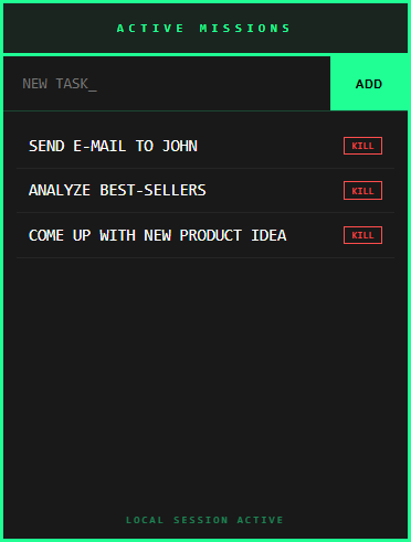 Task Tracker Checklist